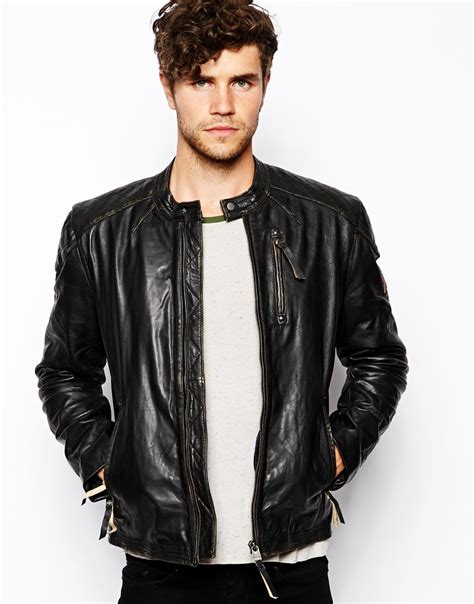 Dare to denim with men's jean jackets and coats from boohoo. Lyst - Pepe Jeans Leather Jacket Lennon in Black for Men
