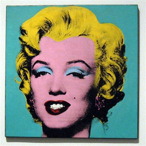 Turquoise Marilyn By Andy Warhol Pop Art Andy Warhol Peinture Pop