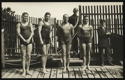 Australasian Swimming Team Winners Of The Freestyle Relay Olympic