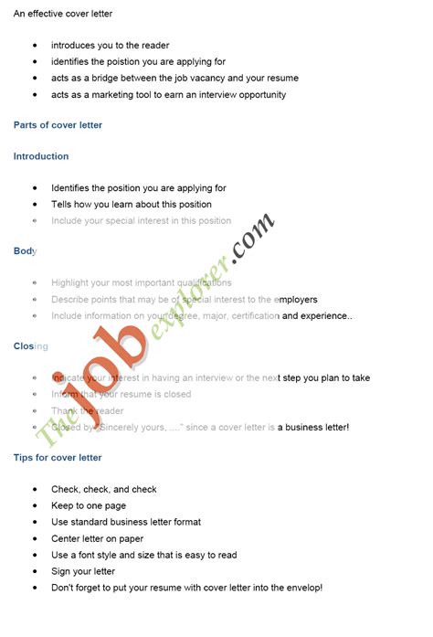 They showcase your abilities and strengths and illustrate. Sample Job Cover Letters - Job Application Letter