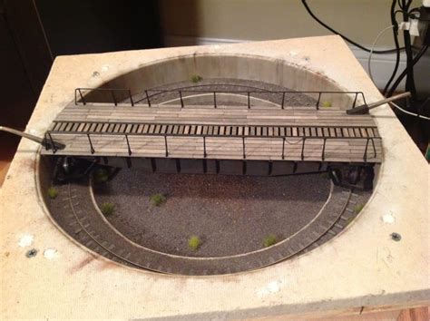 Scratch Built Turntable Model Railroad Ballast