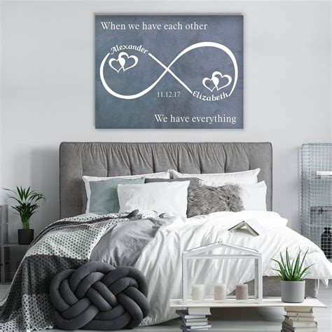 Each Other Infinity Personalized Premium Wall Art Home