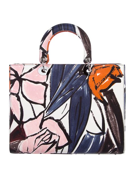 Christian Dior 2015 Large Graffiti Lady Dior Bag Handbags Chr59739