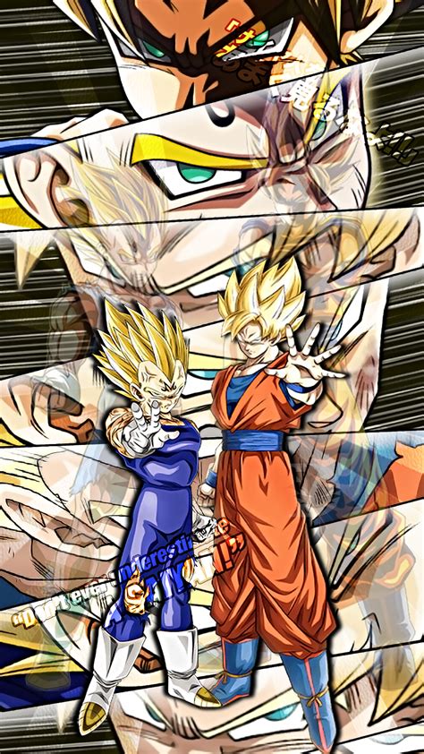 This db anime action puzzle game features beautiful 2d illustrated visuals and animations set in a dragon ball world where the timeline has been thrown into chaos. Dokkan Battle #5 LR Goku And Vegeta by davidmaxsteinbach on DeviantArt