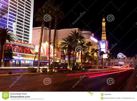 Nightlife Along The Las Vegas Strip Editorial Stock Photo Image Of