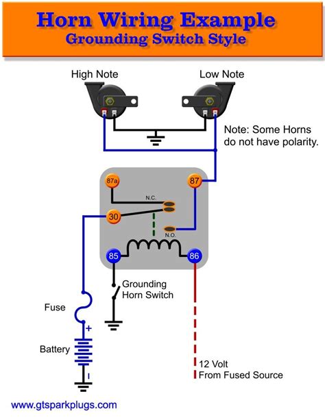 Automotive Relay Wiring Diagram Horn