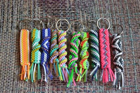 Customers who viewed this item also viewed. Lot of 10 rexlace boondoggle gimp plastic lace keychains ...