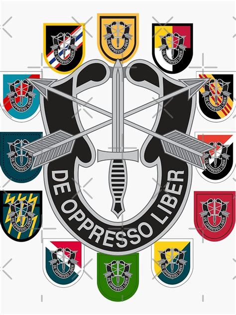 Us Army Special Forces De Oppresso Liber Sticker By Nolamaddog