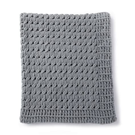 Bernat Alize EZ Textures Blanket Seed Stitch Blanket Blanket Yarn