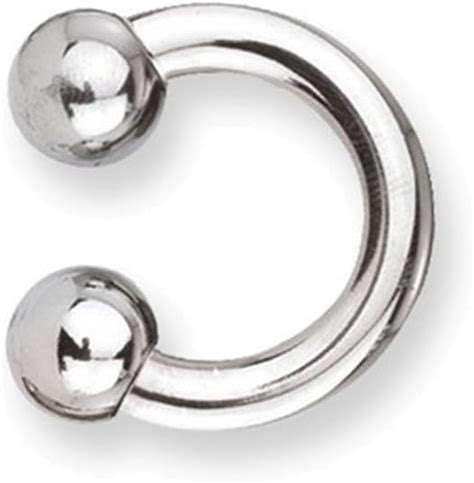 Jewelry Adviser Body Piercing Barbells 1pc Sgss Int Thrd Circ Bb W Stl Balls 6g 4