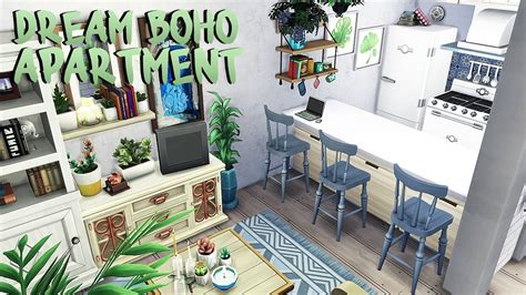 Boho Roommates Dream Apartment 🌿 The Sims 4 Apartment Renovation