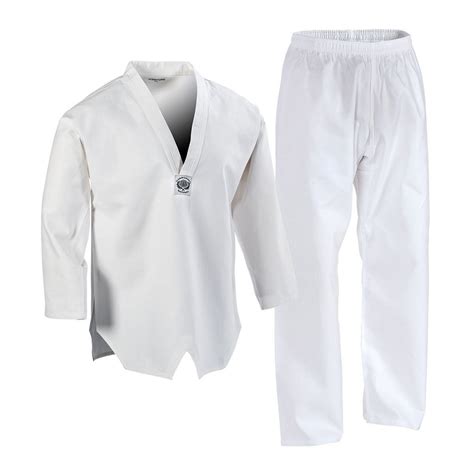 Fila taekwondo dan dobok/fila taekwondo uniform/martial arts uniform. White TaeKwonDo Uniform