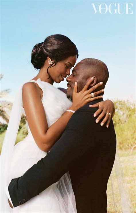 Idris Elba And Sabrina Dhowre British Vogue Wedding Pictures Popsugar