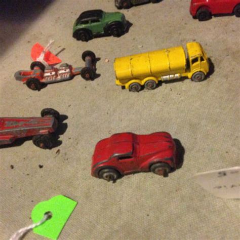 Diecast Toy FOUR 1940s Cars Unmarked All Complete Antique Vintage Car