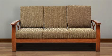 Buy Winston Solid Wood Three Seater Sofa By Hometown Online 3 Seater