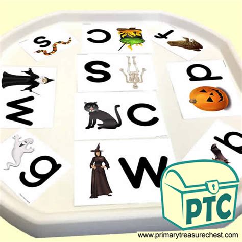 Halloween Themed Phonics Cards For Your Tuff Tray Primary Treasure Chest