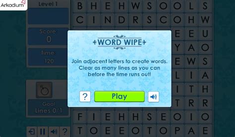 The following are some websites we found offering free online games, freeware games for download, or games you can purcha. Word Wipe Game - Play Word Wipe Online for Free at YaksGames