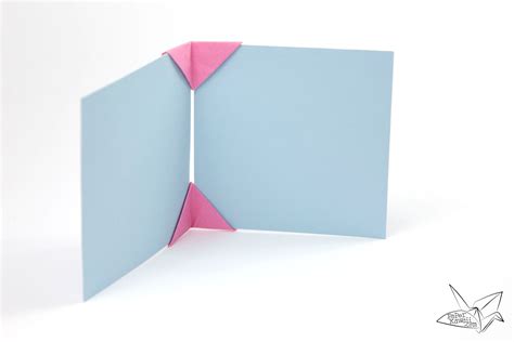 Origami Photo Frame Tutorial Make A Photo Display Paper Kawaii