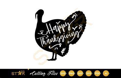 Happy Thanksgiving Turkey Svg Thanksgiving Svg Fall Svg Etsy
