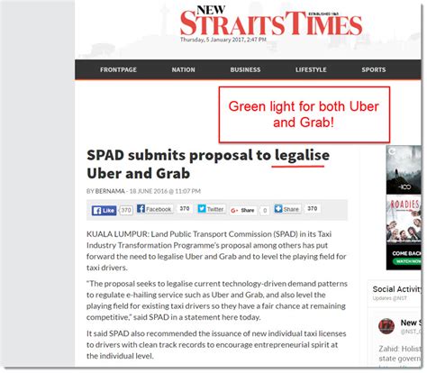 Under these amendments, operators such as uber and grab will be required to own an intermediation business license issued by a regulatory body. How to Become a Uber driver in Malaysia? -My 2017 Review ...