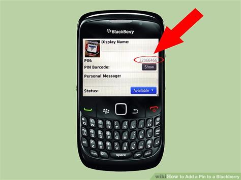 How To Add A Pin To A Blackberry 3 Steps With Pictures