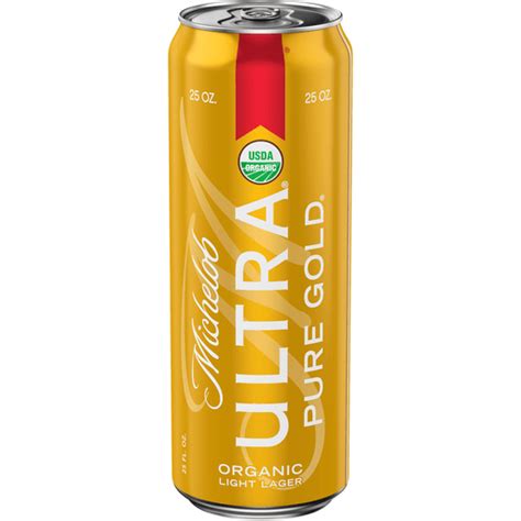 Michelob Ultra Pure Gold Light Lager Organic Beer 25 Fl Oz Beer