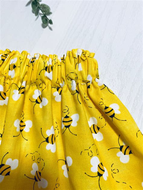 Baby Skirt Baby Bee Skirt Toddler Skirt Bee Print Baby Etsy