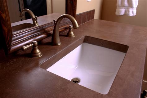 Custom Bathroom Sink Concrete Creations Nwa