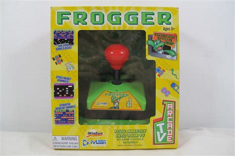Frogger Handheld Arcade Game Plug And Play Joystick Konami 840172056418