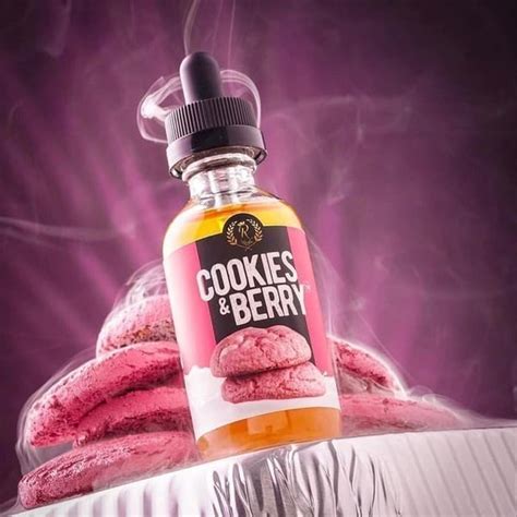 Jual Liquid Premium Enak Vape Cookies Berry Rasa Creamy Strawberry