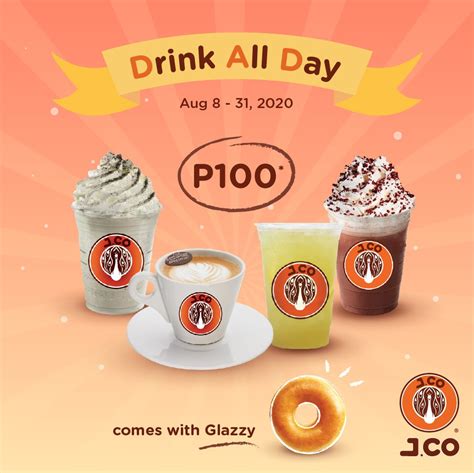 Jco Donuts And Coffees Drink All Day Promo 2020 Aug 8 To 31 Only