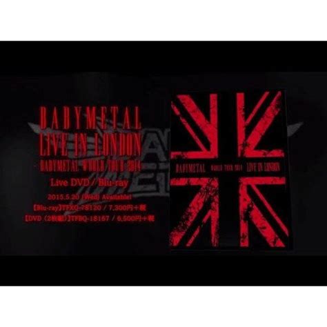 Live In London Babymetal World Tour 2014 Blu Ray 20230118125917