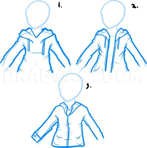 How To Draw A Hoodie Draw Hoodies Step By Step Drawing Guide By