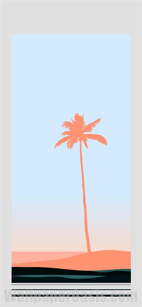 Minimalist Palm Tree Iphone Wallpaper