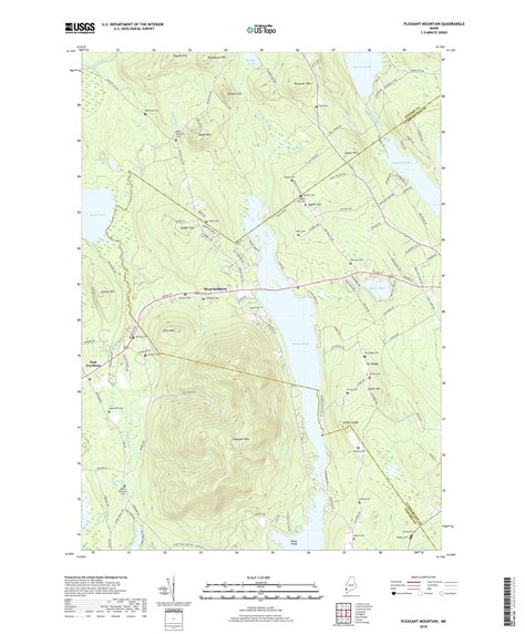 Mytopo Pleasant Mountain Maine Usgs Quad Topo Map