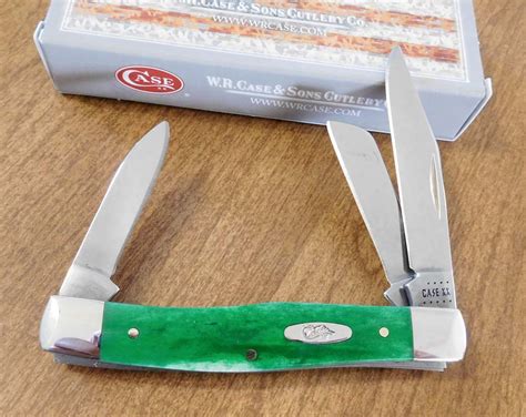 Case Brilliant Green Bone Knives