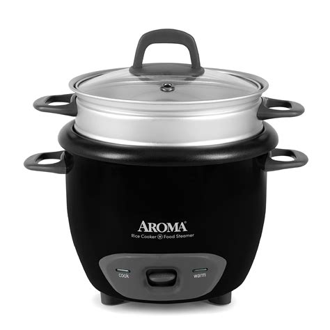 Aroma Housewares 6 Cup Cooked Pot Style Rice Cooker And Food Steamer