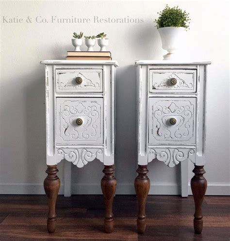 Snow White Upcycled Bedside Tables General Finishes Design Center