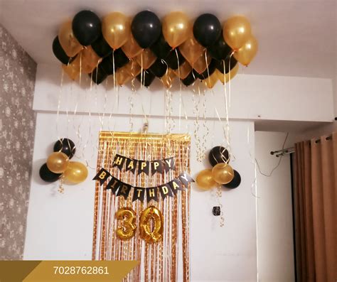 Plan a party where you met. Romantic Room Decoration For Surprise Birthday Party in ...