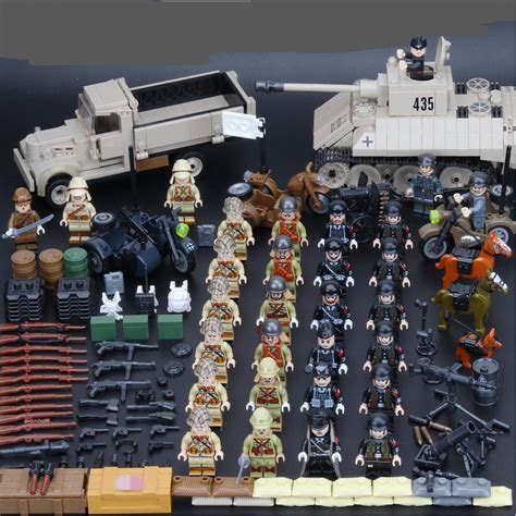 Ww2 German Army Vs Japanese Army Tank Troop Carrier Minifigures Lego