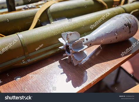 Mortar Mine Hand Grenade Launcher Stand Stock Photo 1030064254