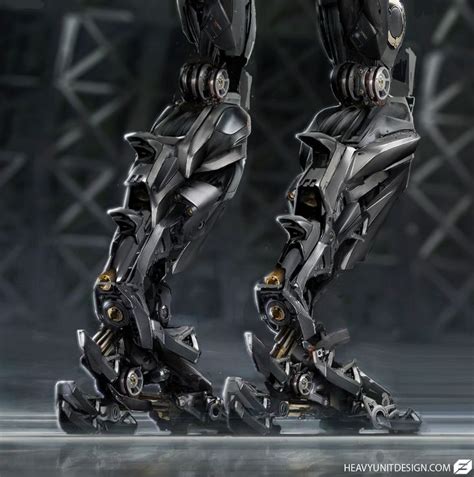Artstation Mechanical Legs Mike Hill Robot Concept Art Concept