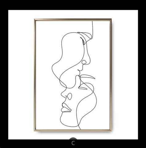 Wall Art Abstract Line Drawings Canvas Wall Art Female Body Etsy Uk