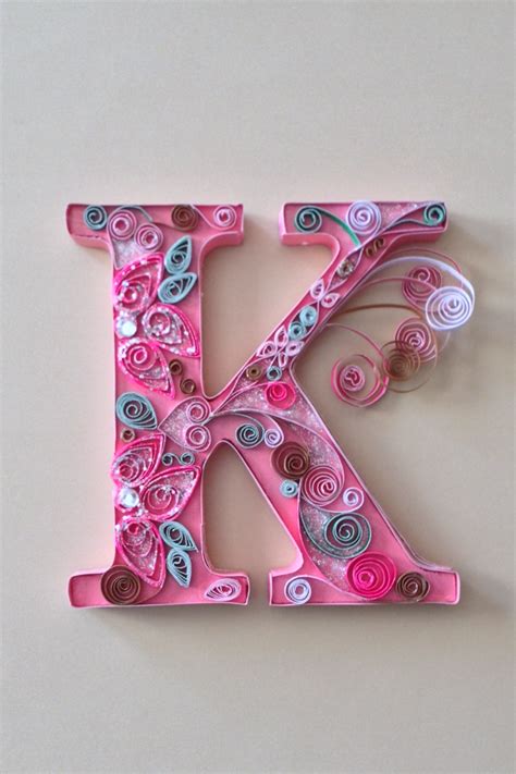 Get additional vocabulary cards here. Quilled letter "K" | Paper quilling designs, Quilling designs, Quilling letters