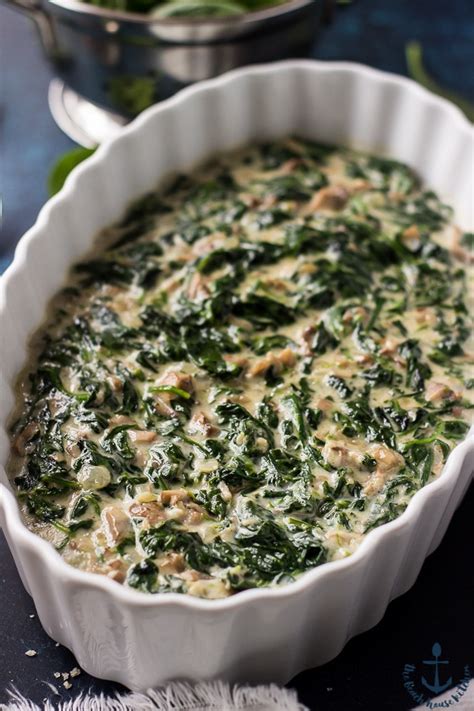 Cook 6 minutes or until liquid evaporates. Creamed Spinach and Mushrooms | The Beach House Kitchen