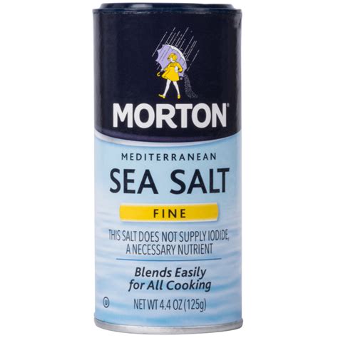 Morton 44 Oz Fine Mediterranean Sea Salt Case