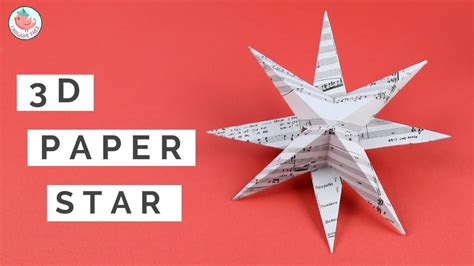 🌟 How To Make A Simple 3d Paper Star Craft Tutorial Narrated Step
