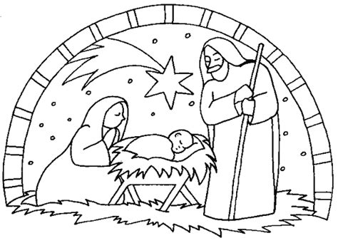 Dibujos Para Colorear Del Nacimiento De Jesus Dibujos Para Niños