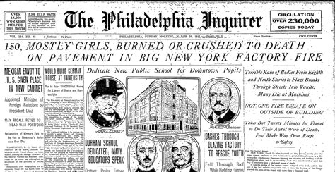R/nyc, the subreddit about new york city. Philadelphia Inquirer front page after Triangle Shirtwaist ...