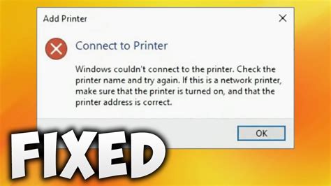 How To Fix Windows Couldnt Connect To The Printer Check The Printer